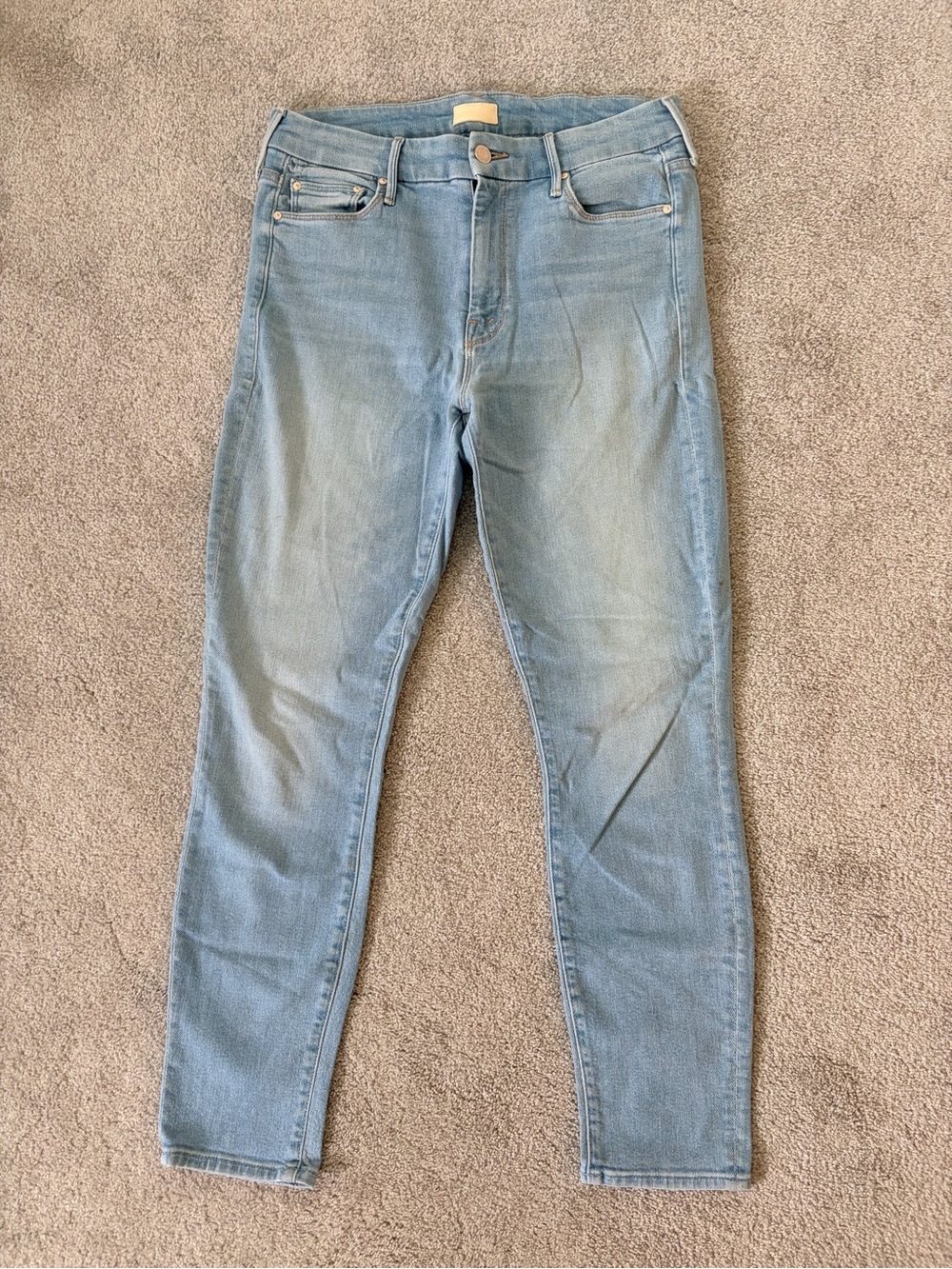MOTHER Women's Light Blue Skinny Jeans